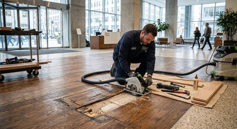 Our team working on Flooring Service projects in East Providence, RI