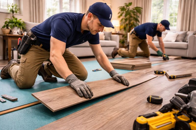 Laminate Floor Replacement in Foxboro, MA