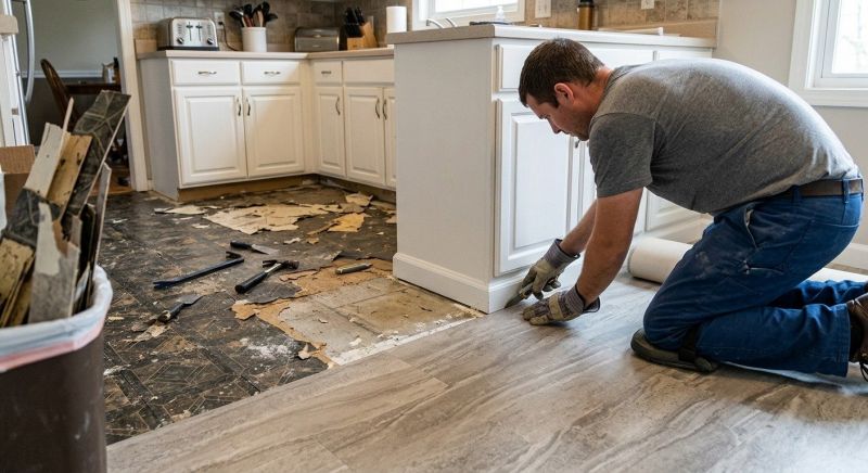 Linoleum Floor Installation in Bellingham, MA