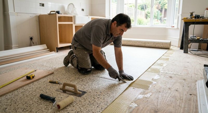 Linoleum Floor Installation in Chepachet, RI