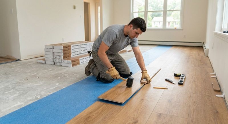 Luxury Vinyl Tile Installation in Chepachet, RI