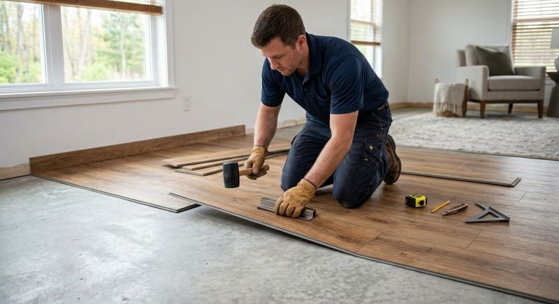 Luxury Vinyl Tile Installation in Dighton, MA