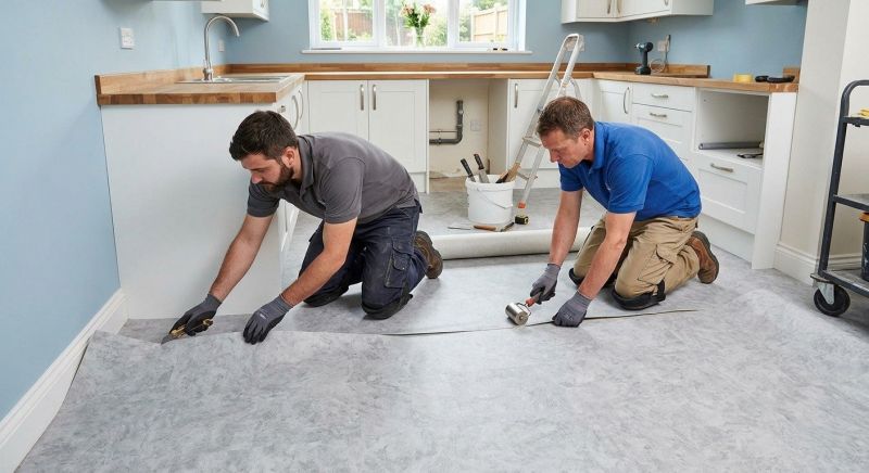 Sheet Linoleum Installation in East Providence, RI